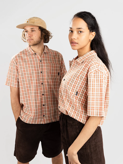 Blue Tomato Plaid Shirt punainen