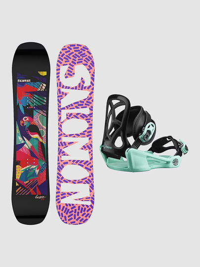 Salomon Grace 110 + Goodtime XS 2023 Snowboard Set kuviotu