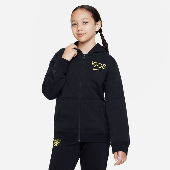 Inter Huppari Nsw Club Fz - Musta/keltainen Lapset - Nike, koko X-Small