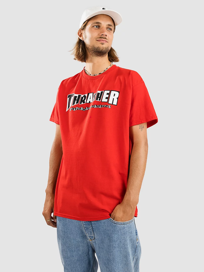 Thrasher X Baker T-Shirt punainen
