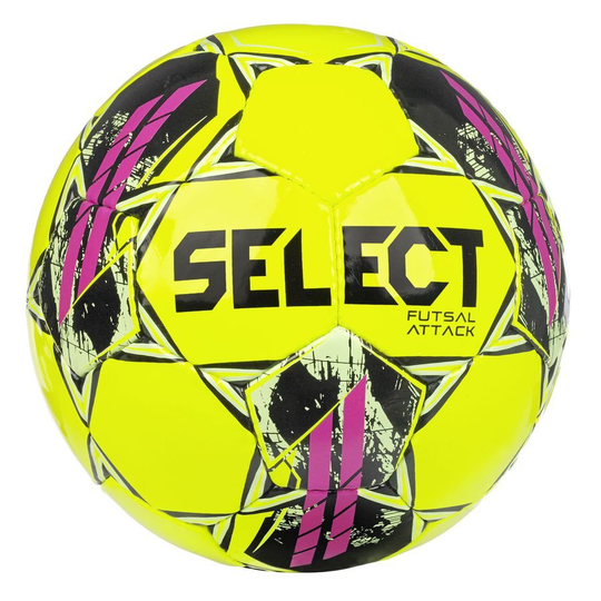 Select Jalkapallo Futsal Attack - Keltainen/pinkki/musta, koko Ball SZ. 5