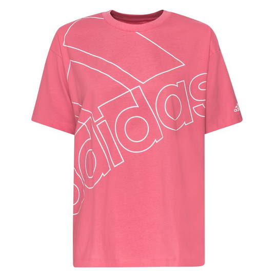 adidas T-paita Logo - Pinkki/Valkoinen Nainen
