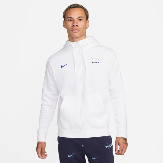 Ranska Huppari Nsw Club Fz - Valkoinen/sininen - Nike, koko Small