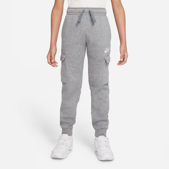 Nike Cargo Housut NSW Club - Harmaa/Valkoinen Lapset