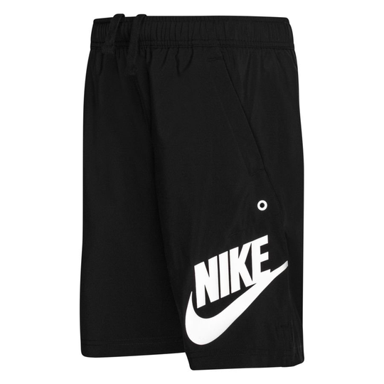 Nike Shortsit NSW Woven - Musta/Harmaa/Valkoinen Lapset