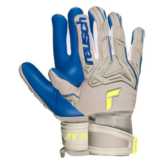 Reusch Maalivahdin Hanskat Attrakt FreeGel Silver - Harmaa/Keltainen/Sininen Lapset