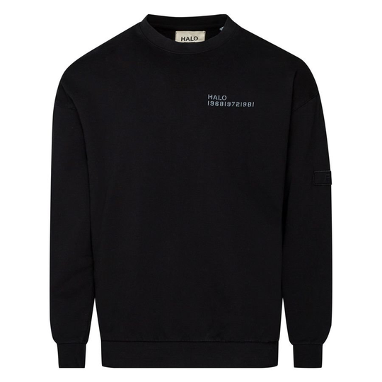 HALO Cotton Crewneck Paita - Musta