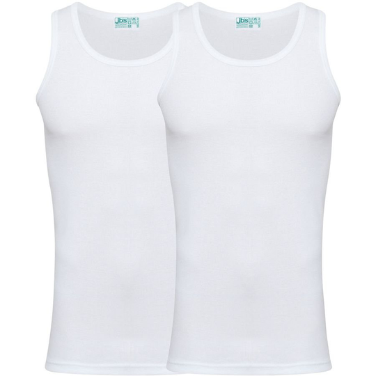 JBS Organic Tank Top 2-Pack - Valkoinen
