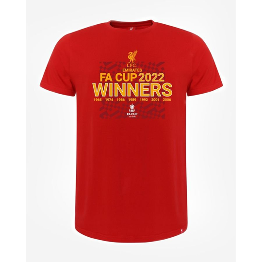 Liverpool T-paita FA Cup 2022 Voittaja - Punainen