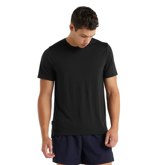 Icebreaker M Sphere Ss Crewe - Black - Miehet - L