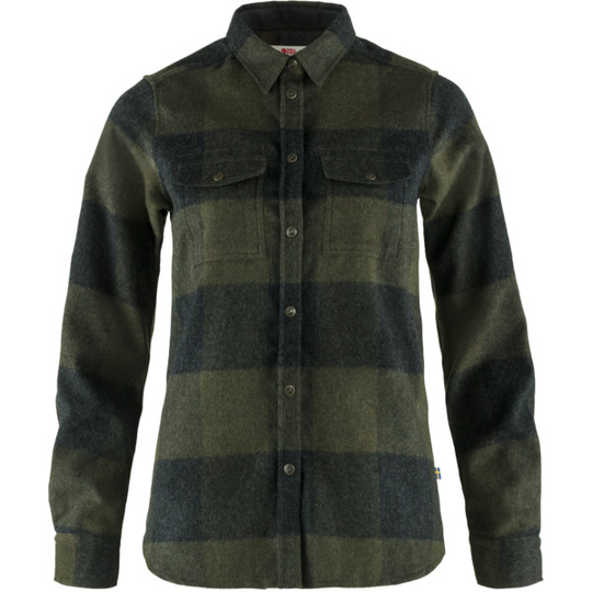 Fjällräven Canada Shirt W - Deep Forest-dark Grey - Naiset - M