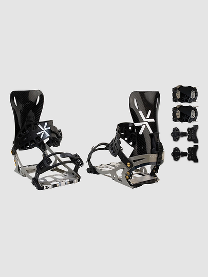 Karakoram X-Carbon + Split Interface 2023 Splitboard Bindings musta