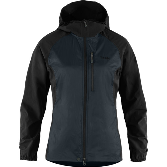 Tierra Off-course Hood Jacket W - Black - Naiset - L