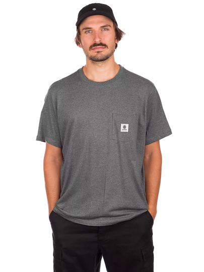 Element Basic Pocket Label T-Shirt harmaa