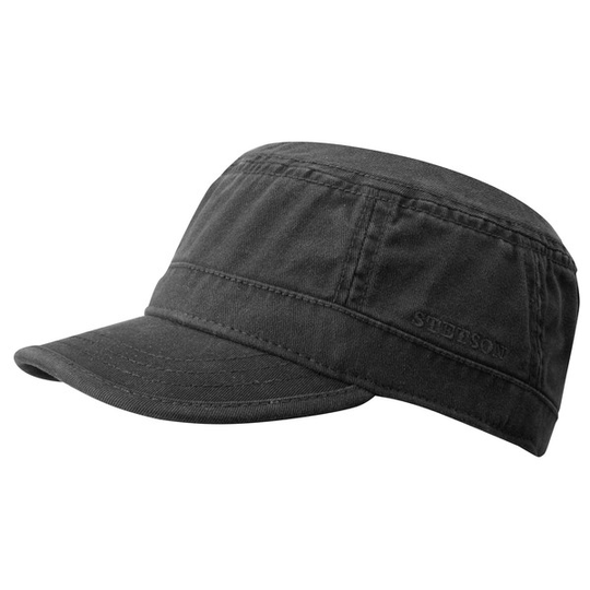 Stetson Army Cap Cotton - Black - Unisex - M