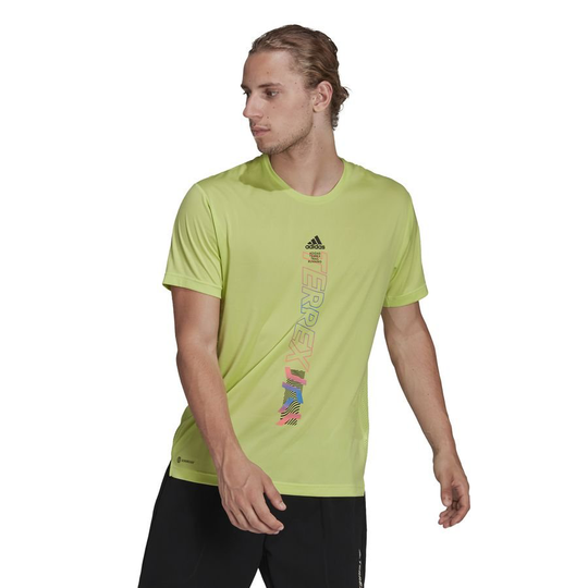 adidas Juoksu-t-paita Terrex Agravic - Keltainen, koko Large