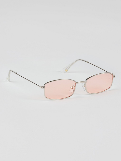 Glassy Rae Polarized Silver/Pink Mirror Sunglasses pinkki