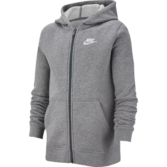 Nike Huppari Nsw Club - Harmaa/valkoinen Lapset, koko S: 128-137 cm