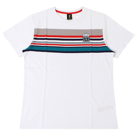 Liverpool T-paita '95 Stripe - Valkoinen - Liverpool FC, koko Small