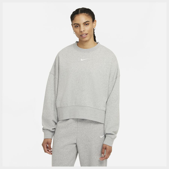 Nike Sportswear Collection Essentials Women's Oversized Fleece Crew, koko Small