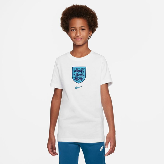 Englanti T-paita Crest - Valkoinen Lapset - Nike, koko Medium