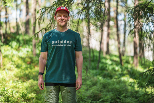 Metsä t-paita outsider Vihreä XXS