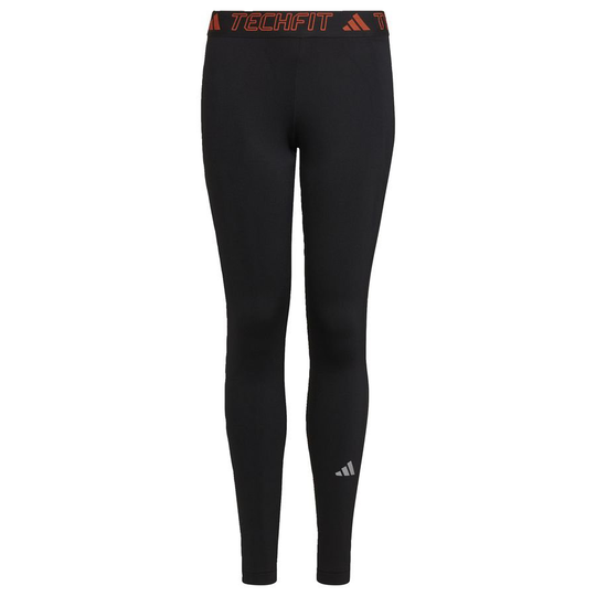 adidas Trikoot Techfit Warm - Musta/Hopea/Oranssi Lapset