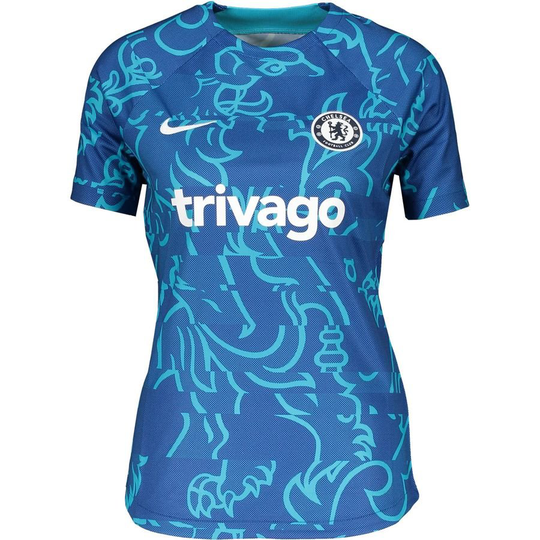Chelsea Treenipaita Dri-FIT Pre Match - Sininen/Valkoinen Nainen