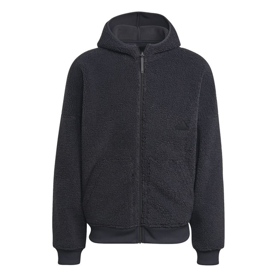 adidas Huppari Fleece Polar Full Zip - Harmaa