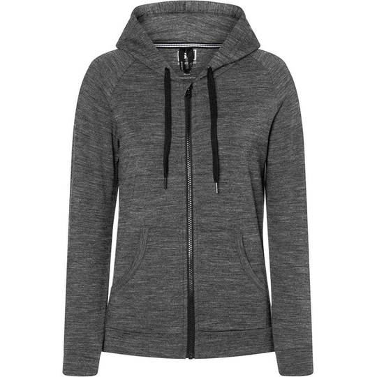 Supernatural W Essential Zip Hoodie - Caviar Melange - Naiset - S