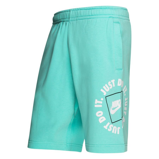 Nike Shortsit NSW Fleece JDI - Turkoosi/Valkoinen