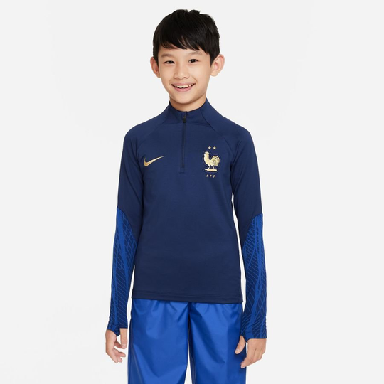 Ranska Harjoituspaita Dri-FIT Strike Drill MM 2022 - Navy/Sininen/Kulta Lapset