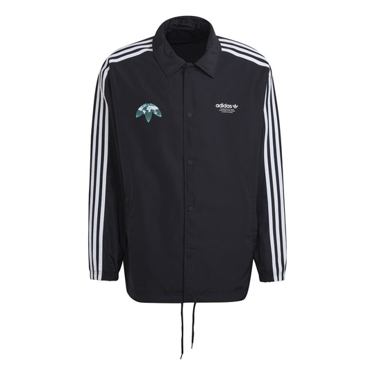 adidas Originals Valmentaja Takki United Graphic - Musta/valkoinen, koko Small