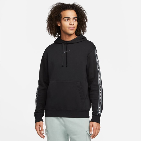 Nike Huppari NSW Repeat Fleece - Musta/Harmaa