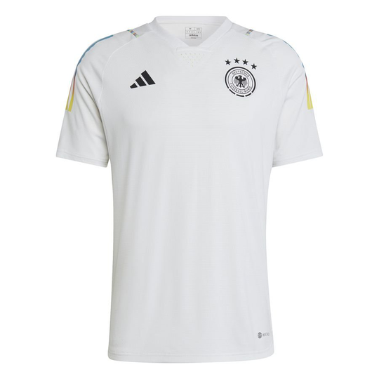 Saksa Treenipaita Tiro 23 Pre Match Mm 2022 - Valkoinen - adidas, koko 3XL