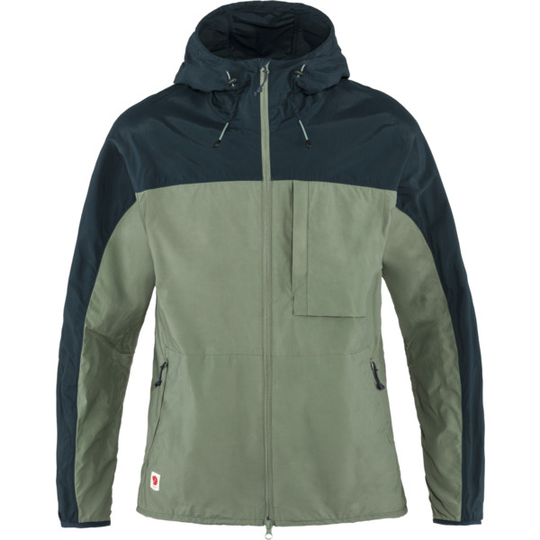 Fjällräven High Coast Wind Jacket M - Patina Green-navy - Miehet - L
