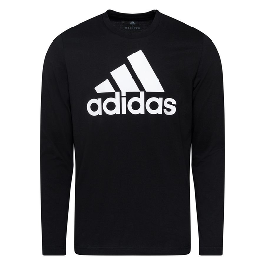 adidas Big Logo T-paita L/S - Musta/Valkoinen