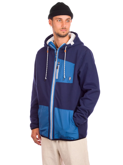 Coal Hidden Pond Zip Hoodie musta