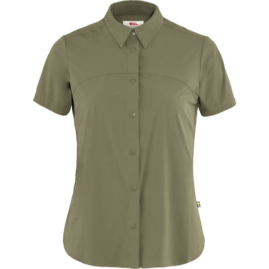Fjällräven High Coast Lite Shirt Ss W - Green - Naiset - XS