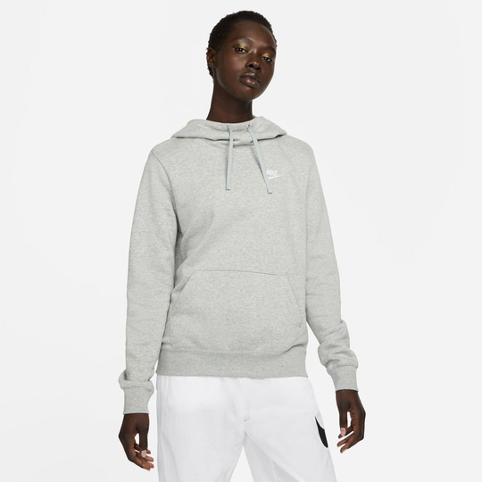 Nike Huppari NSW Club Fleece - Harmaa/Valkoinen Nainen