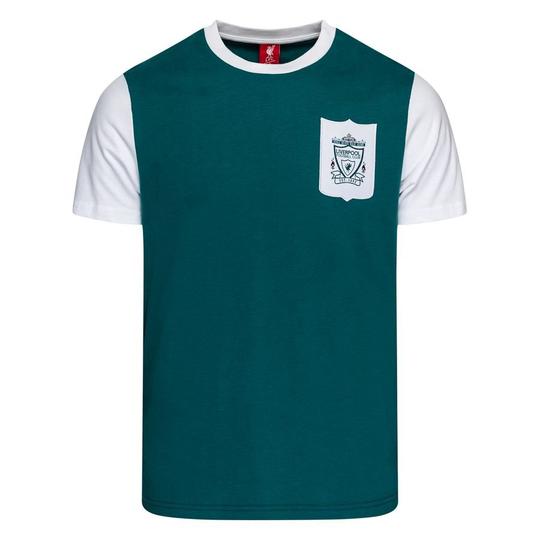 Liverpool T-paita Retro - Vihreä/Valkoinen - Liverpool FC, koko Small