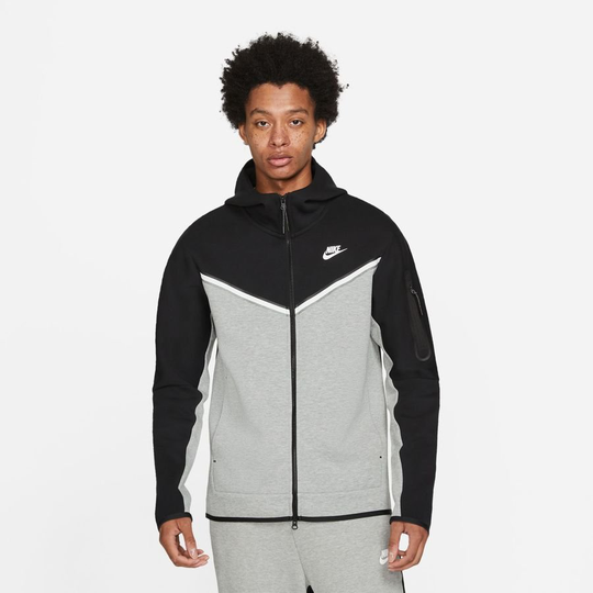 Nike Huppari NSW Tech Fleece - Musta/Harmaa/Valkoinen