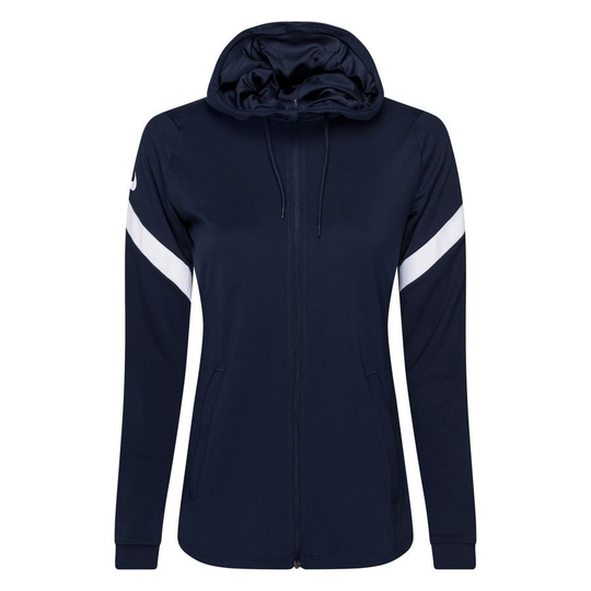 Nike Treenitakki Strike 21 Dri-FIT Hupullinen FZ - Navy/Valkoinen Nainen