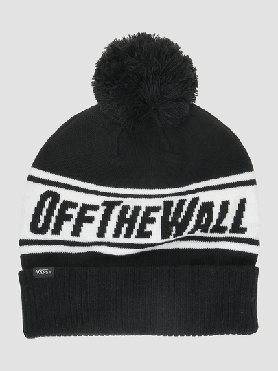 Vans Off The Wall Pom Beanie musta