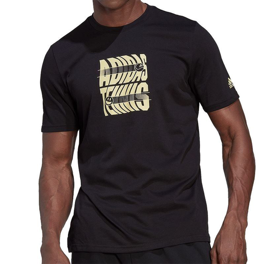 Adidas Tennis Smile Graphic Tee, Miesten padel ja tennis T-paita