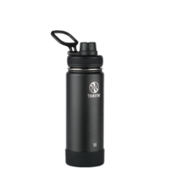 Takeya 18 oz (530ml) Actives Insulated Water Bottle -teräksinen juomapullo (Onyx)