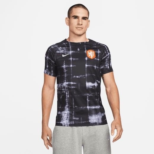 Hollanti Treenipaita Dri-FIT Pre Match MM 2022 - Musta/Valkoinen