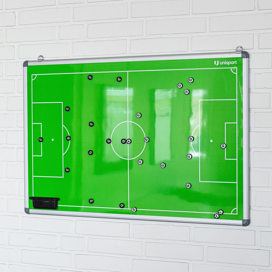 Unisport Taktiikkataulu 60cm. x 90cm. - Vihreä/Valkoinen/Musta