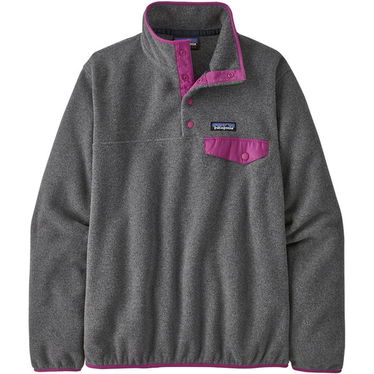 Patagonia W' S Lw Synch Snap-t P/o - Nickel W/amaranth Pink - Naiset - XS