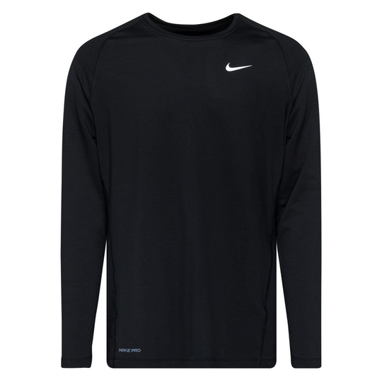 Nike Pro Warm - Musta/Valkoinen Pitkähihainen